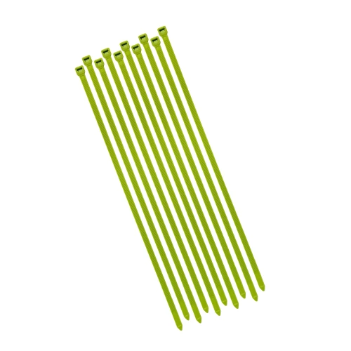 Opaski zaciskowe 370x7,6mm Jasno zielone
