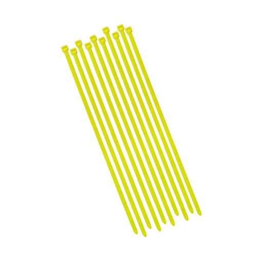 Opaski zaciskowe 370x7,6mm Neonowe żółte