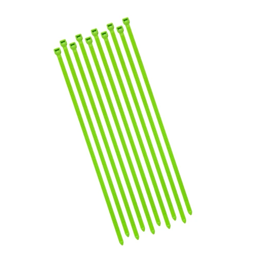 Opaski zaciskowe 370x7,6mm Neonowe zielone